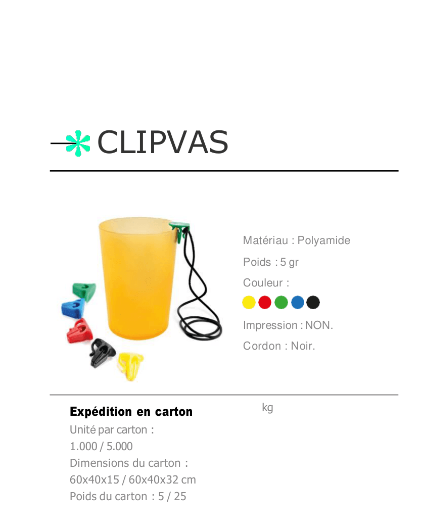 CLIPVAS — gobelet réutilisable