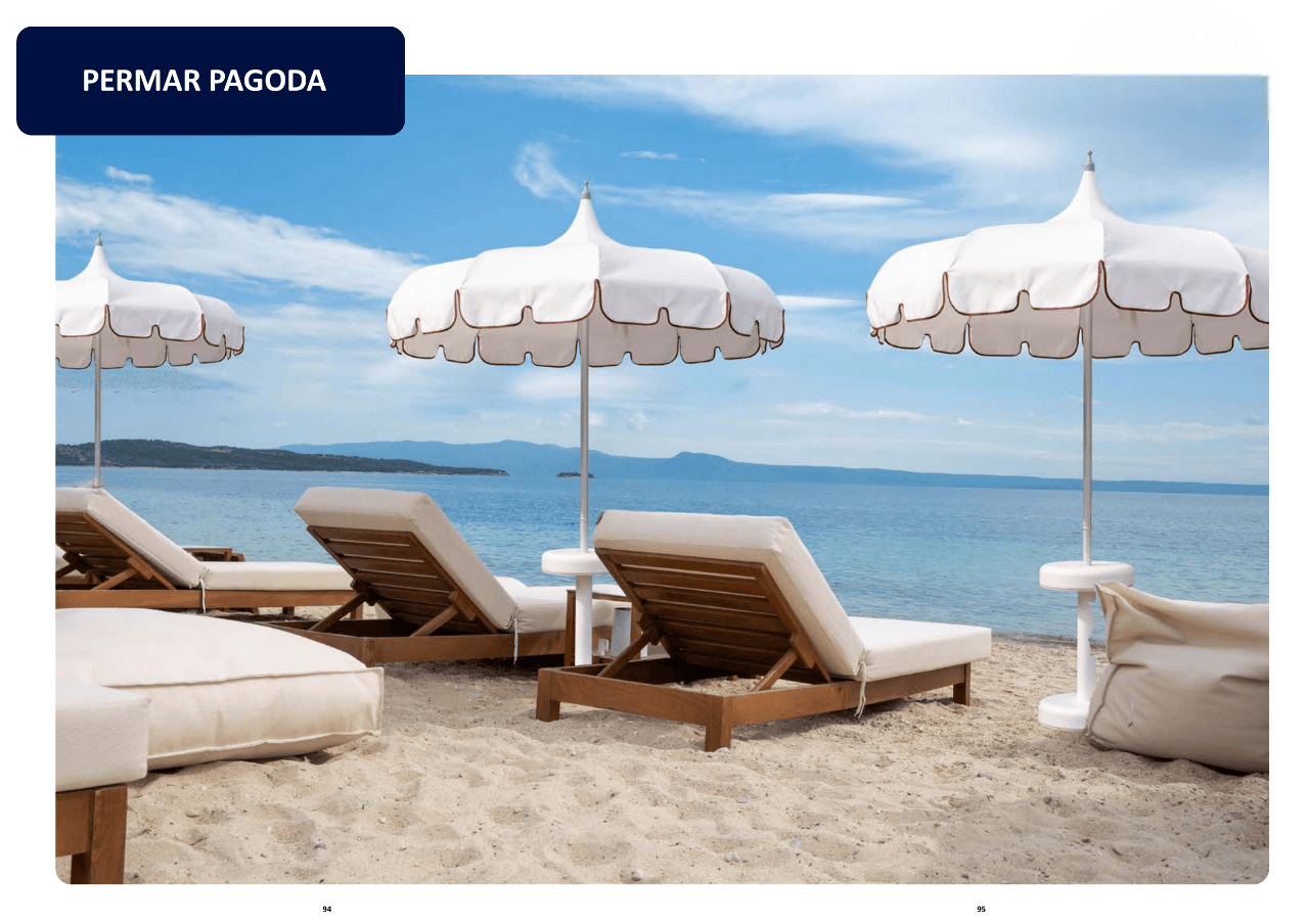 PERMAR PAGODA — parasol professionnel
