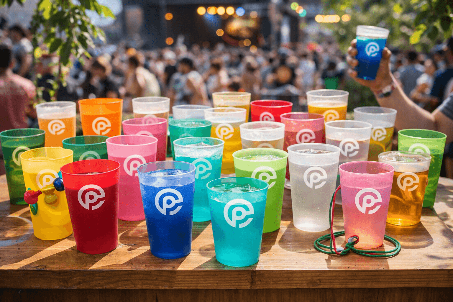 Gobelets réutilisables personnalisés pour événements