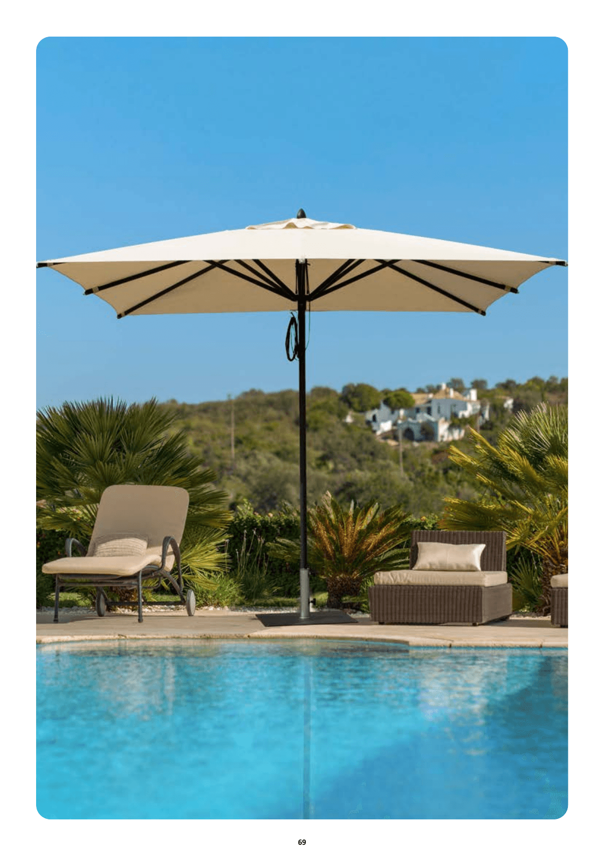 Parasols professionnels pour terrasses de restaurants