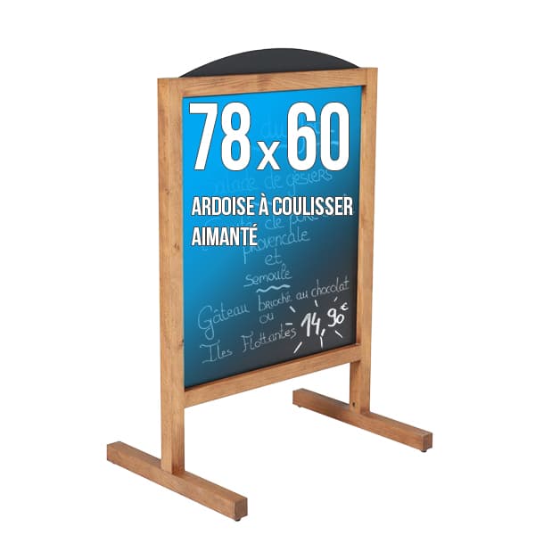 Panneau Ardoise Vertical Magnétique